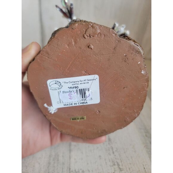 Pacific rim snow covered tree red cardinal bird Xmas decor - Picture 7 of 7